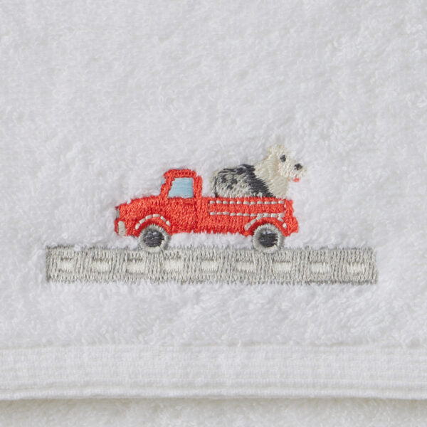 Jiggle & Giggle Trucking Along Bath Towel & Face Washer