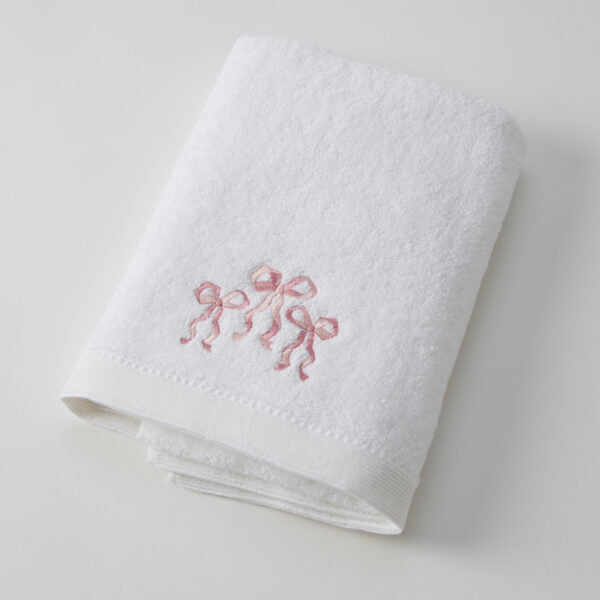 Jiggle & Giggle Bows Love Bath Towel & Face Washer