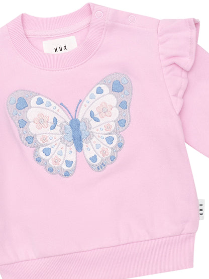Huxbaby Butterfly Frill Sweatshirt | Bloom