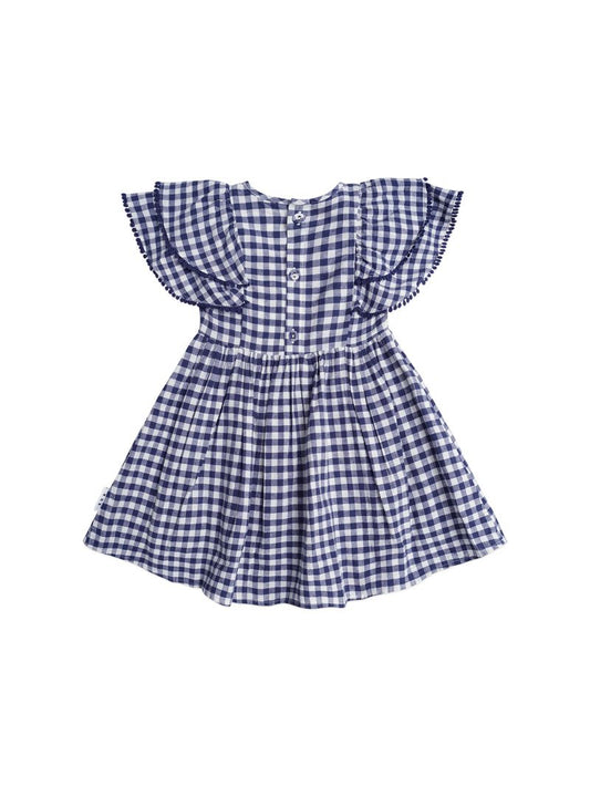 Huxbaby Cherry Pie Frill Dress Check