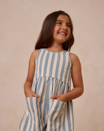 Rylee & Cru Dani Romper | Ocean Stripe