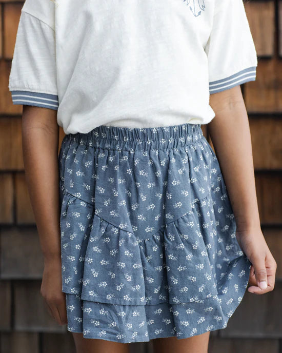 Rylee & Cru Tiered Mini Skirt - Ditsy