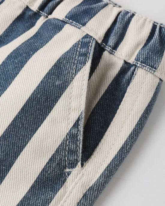 Rylee & Cru Dawson Short - Navy Stripe