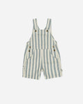 Rylee & Cru Denim Shortalls | Ocean Stripe