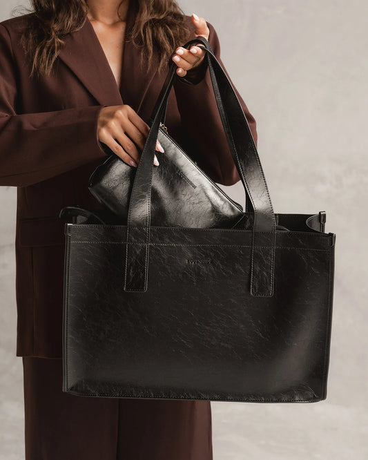 Louenhide Riley & Everyday Pouch Set - Black Patent