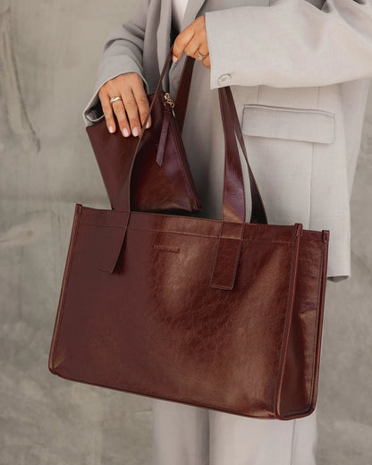 Louenhide Riley & Everyday Pouch Set - Burgundy Patent