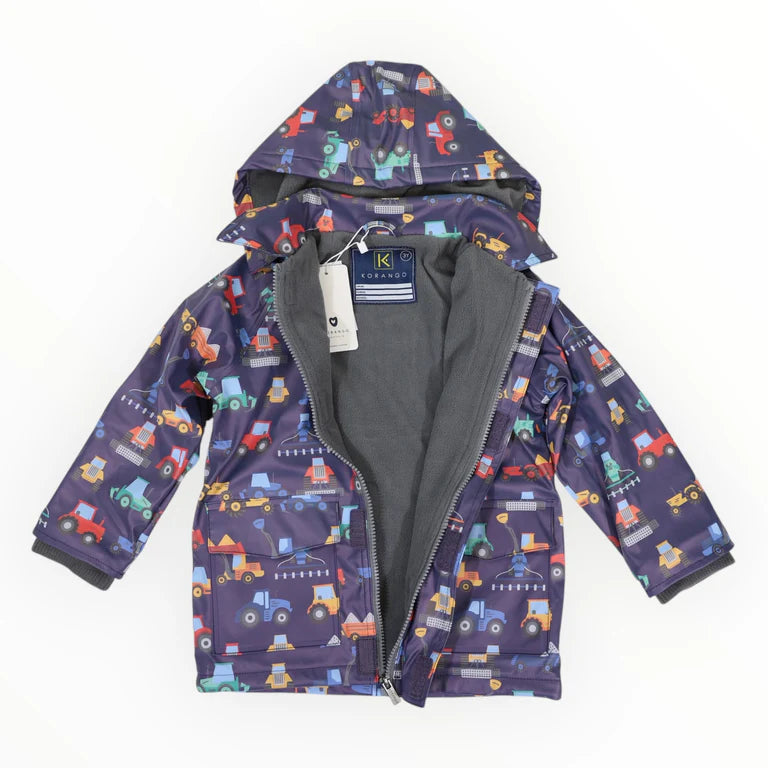 Korango Farm Machine Raincoat - Navy