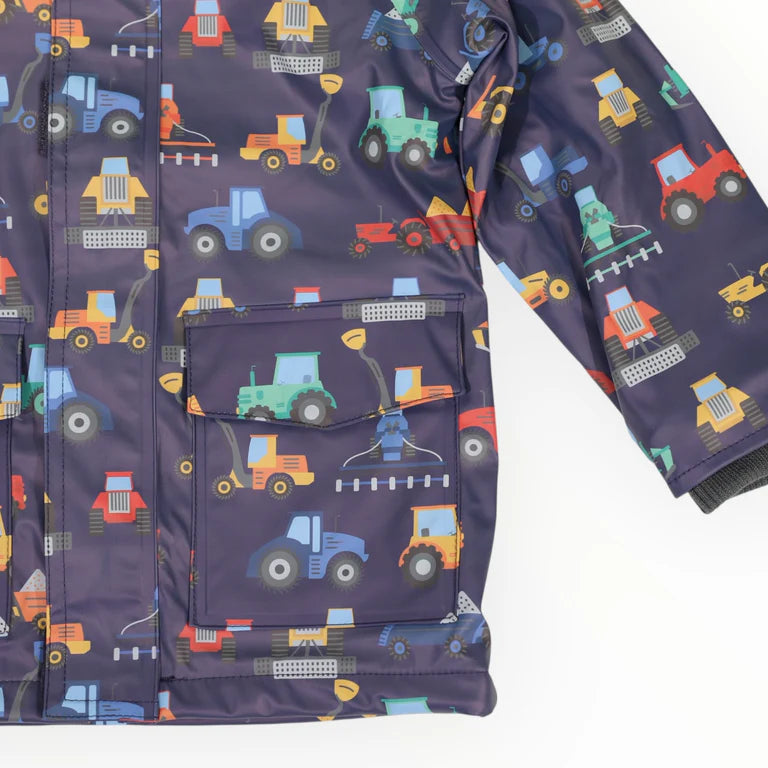 Korango Farm Machine Raincoat - Navy