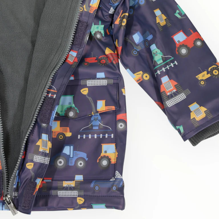 Korango Farm Machine Raincoat - Navy
