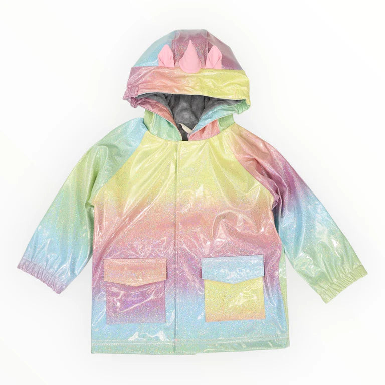 Korango Glitter Unicorn Rainbow Raincoat