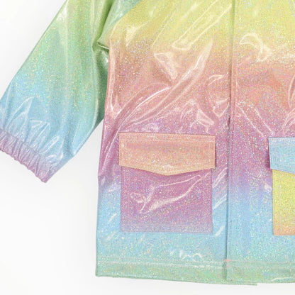 Korango Glitter Unicorn Rainbow Raincoat