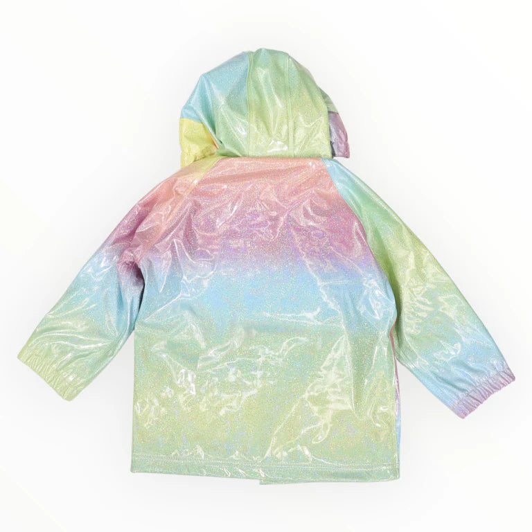 Korango Glitter Unicorn Rainbow Raincoat