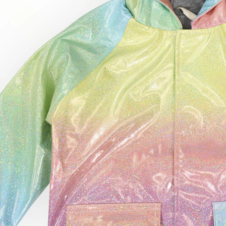 Korango Glitter Unicorn Rainbow Raincoat