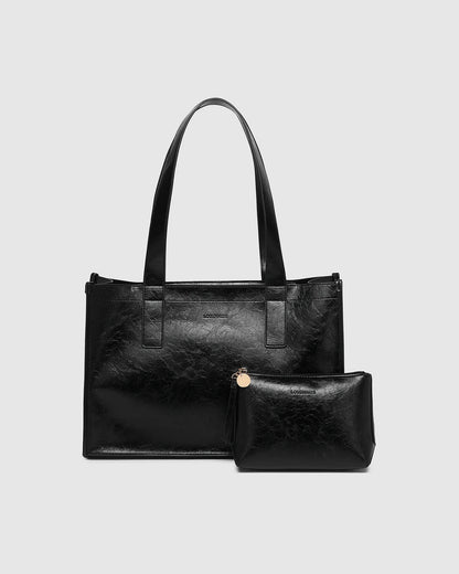 Louenhide Riley & Everyday Pouch Set - Black Patent