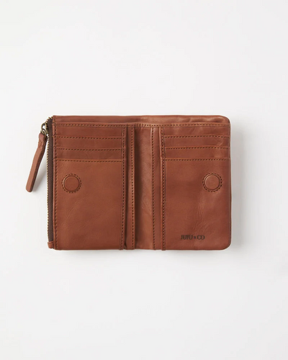 Juju & Co. Small Capri Wallet- Cognac