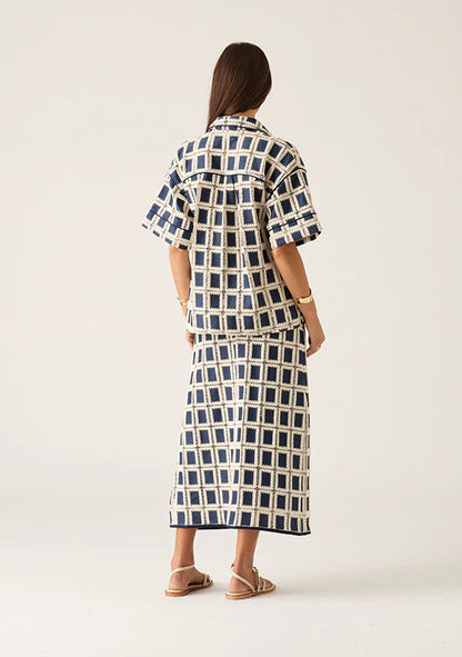 Crochet Skirt | Navy