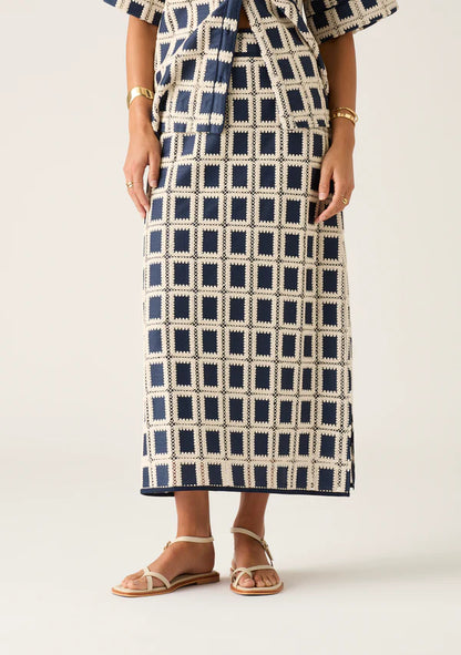 Crochet Skirt | Navy