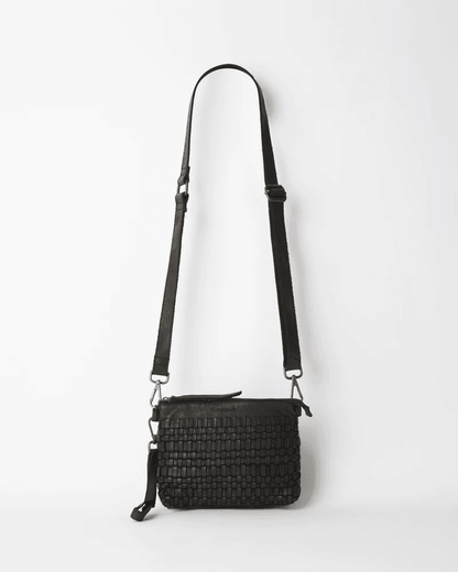 Juju & Co. Woven Pouch Bag - Black