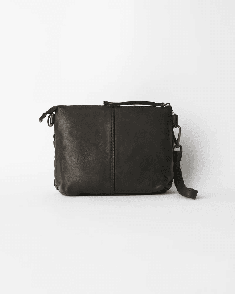 Juju & Co. Woven Pouch Bag - Black