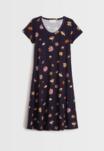Load image into Gallery viewer, Blossom Swing Dress- Paper Daisy Black
