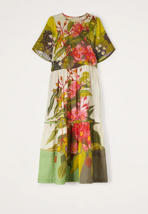 Nancybird Tiered Mabel Dress- Flowering Gum