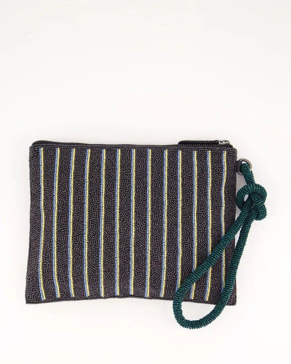 Nancybird Beaded Line Clutch - Palisades Print