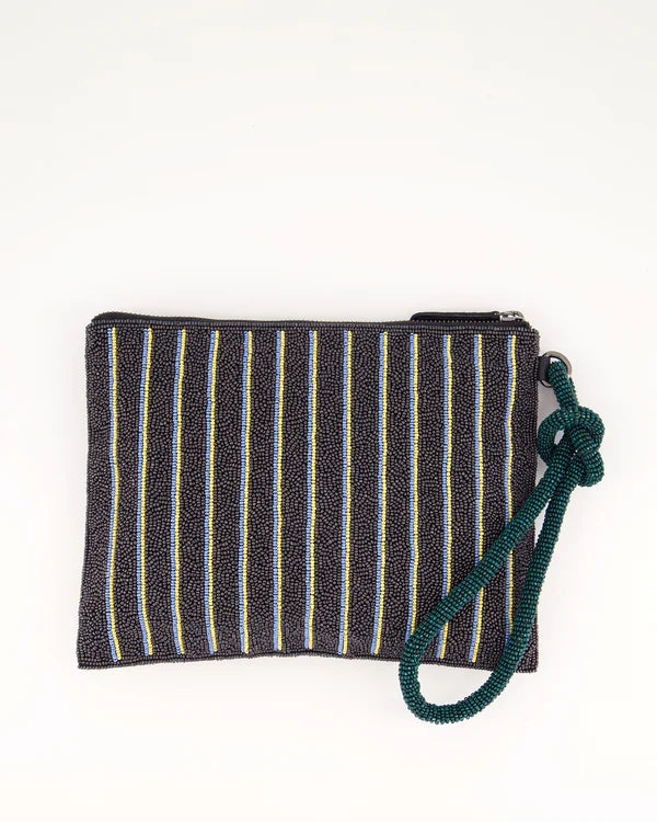 Nancybird Beaded Line Clutch - Palisades Print