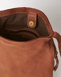 Bucket Tote- Cognac