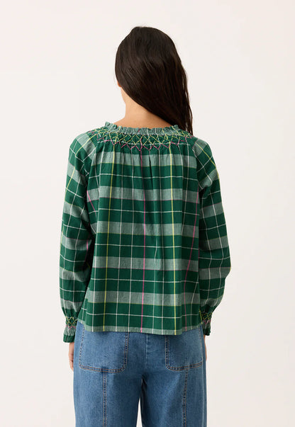 Nancybird Rowena Smocked Blouse | Fern