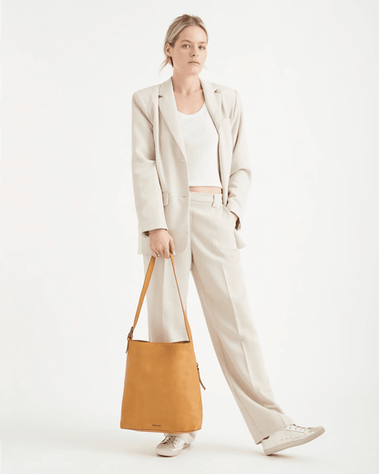 Juju & Co. Bucket Tote- Tan