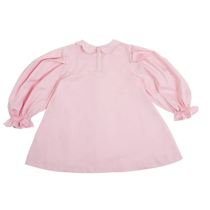 Scallop Collar Smock Dress - Almond Blossom