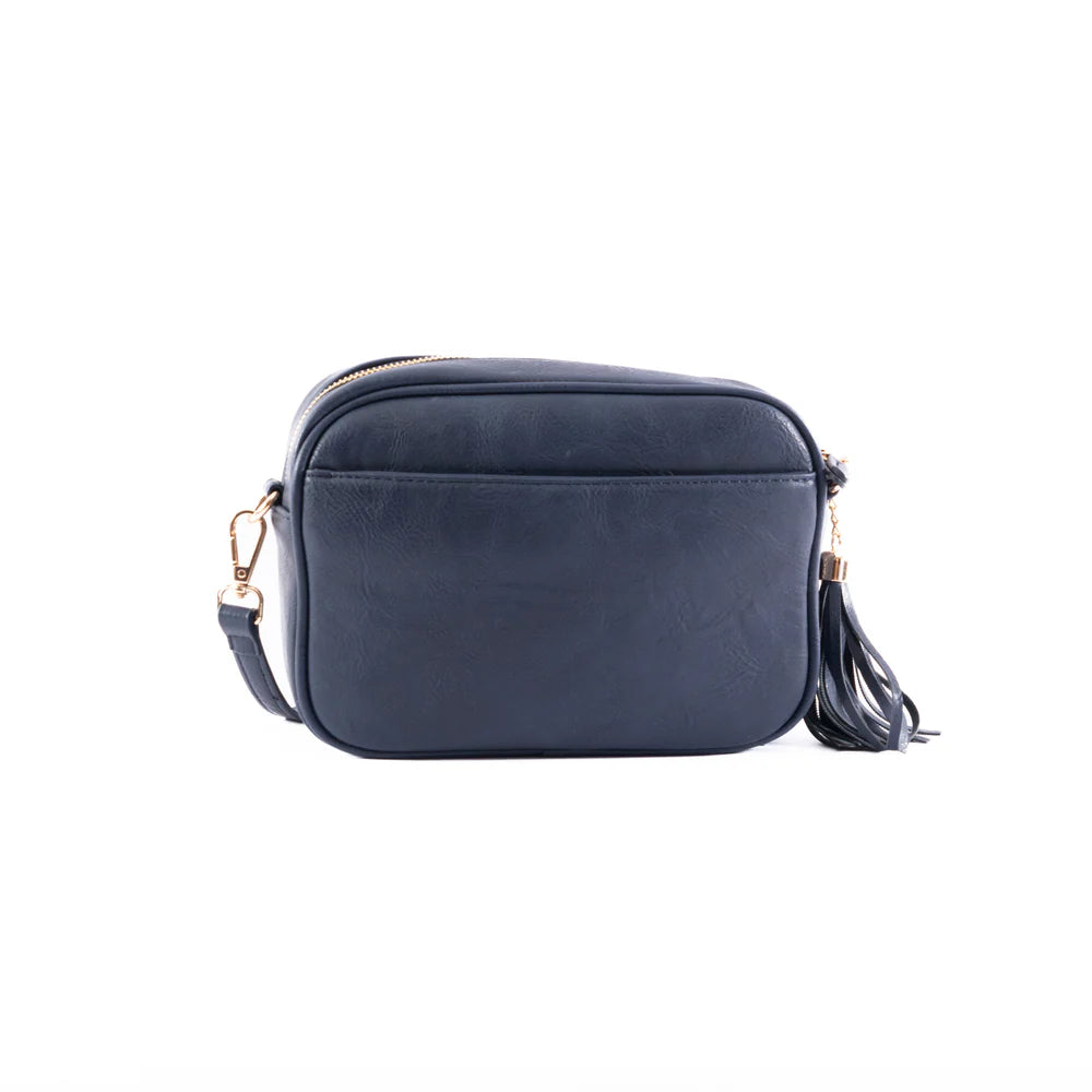 Sally with a Bow | Navy/Tan