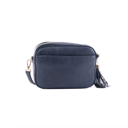 Sally with a Bow | Navy/Tan