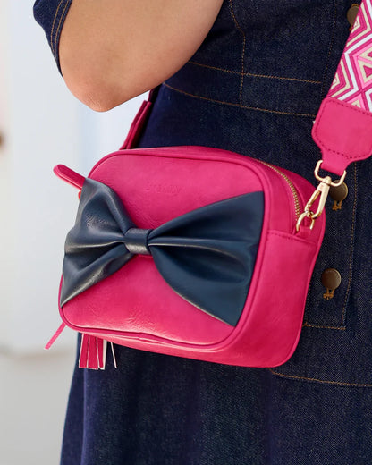 Sally with a Bow | Pink/Navy