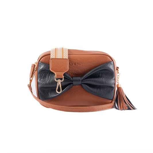 Sally with a Bow | Tan/Black