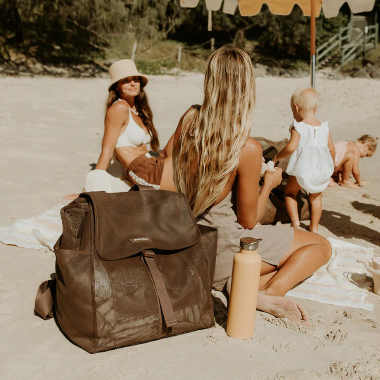 Mesh Beach Hauler Backpack - Espresso