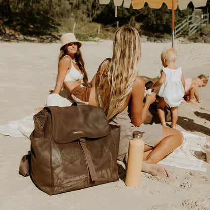 Mesh Beach Hauler Backpack - Espresso