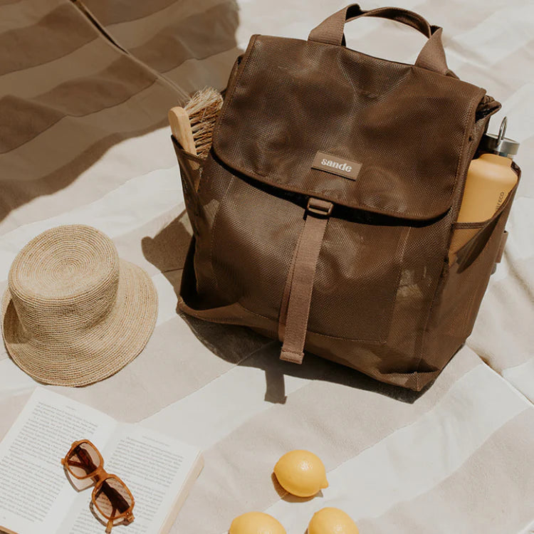 Mesh Beach Hauler Backpack - Espresso