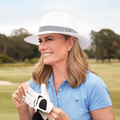Canopy Bay by Deborah Hutton Sawgrass Golf Fedora - White/Navy