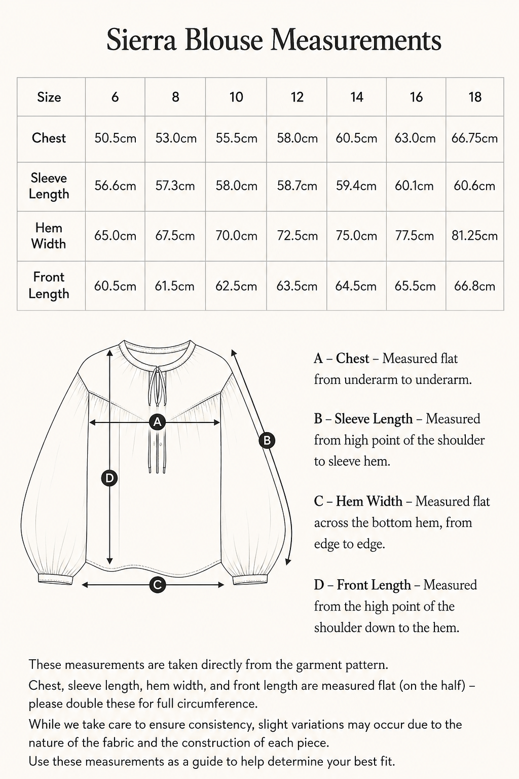 Nancybird Sierra Blouse Long Sleeve - Sunny Clearing