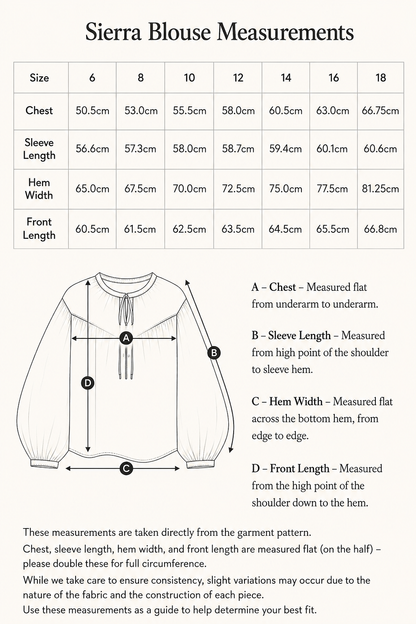 Nancybird Sierra Blouse Long Sleeve - Sunny Clearing