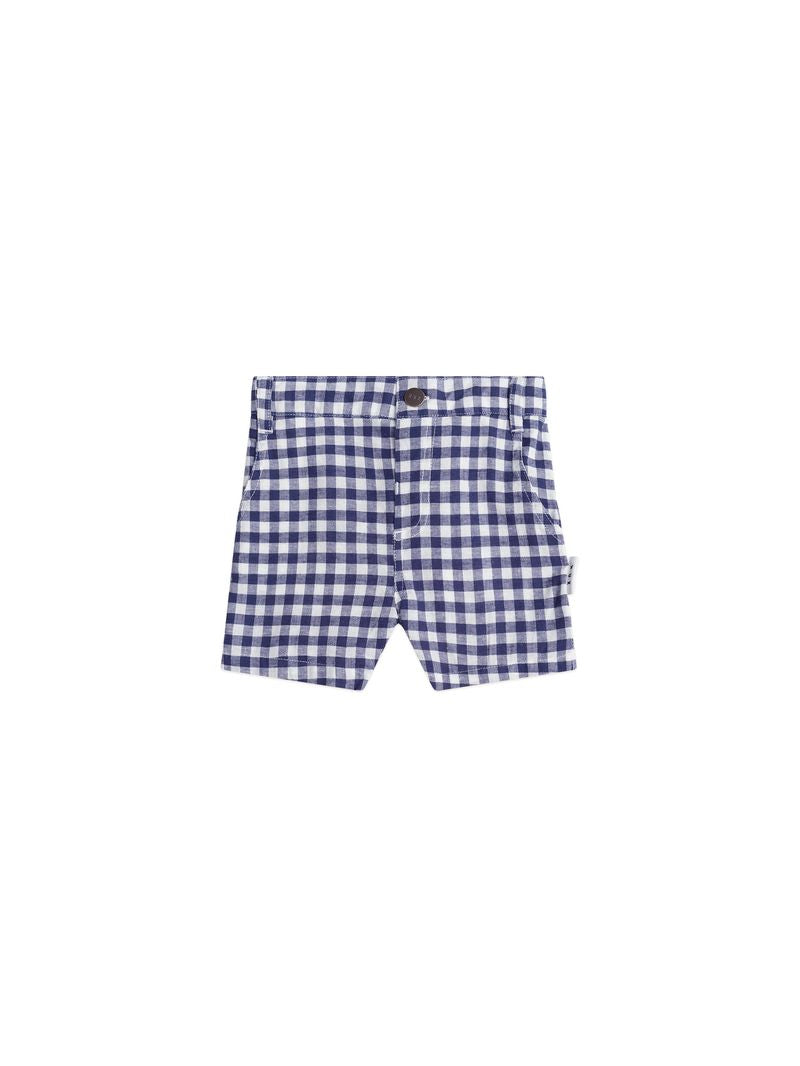 Huxbaby Check Chino Shorts