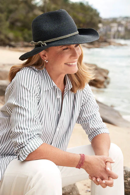 Stradbroke Raffia Mixed Navy