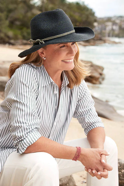 Stradbroke Raffia Mixed Navy