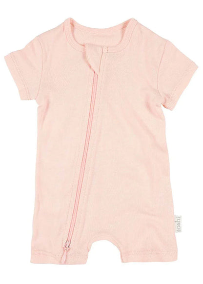 Toshi Dreamtime Onesie Short Sleeve - Blush