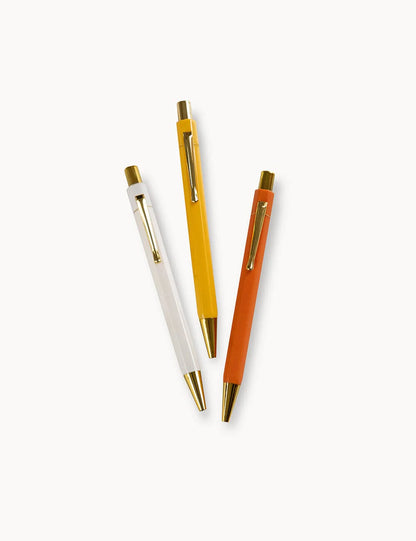 Boxed Trio of Pens- Citrus