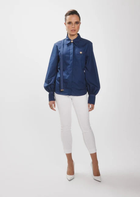 Realm Origin Nautica Blouse - Royal Navy