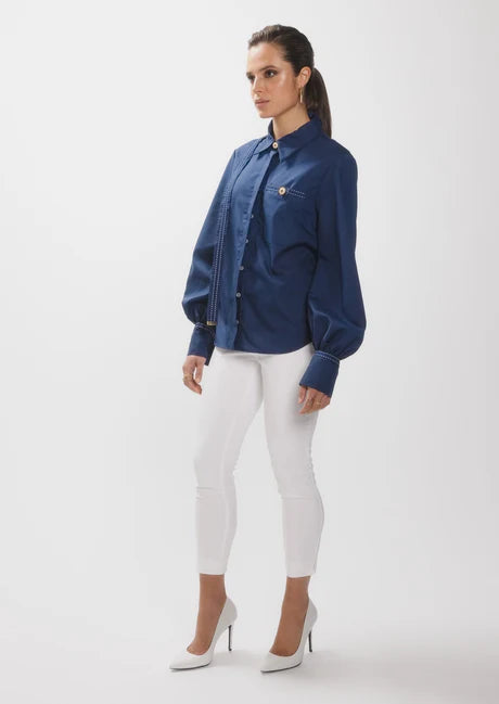 Realm Origin Nautica Blouse - Royal Navy