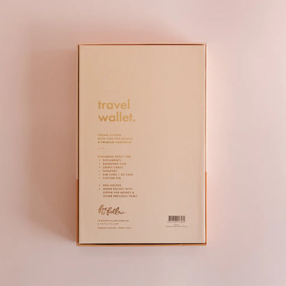 Travel Passport Wallet | Caramel Ripple