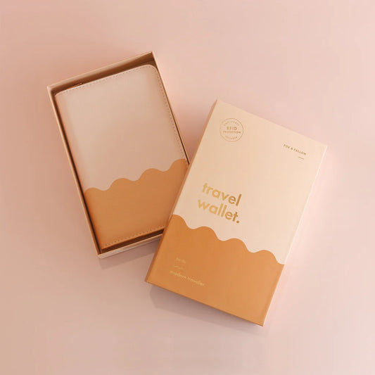 Travel Passport Wallet | Caramel Ripple